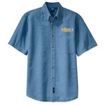 SP11 - B322E001 - EMB - Short Sleeve Denim Shirt